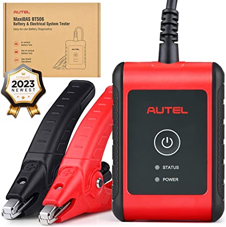 Autel MaxiBAS BT506 Car Battery Tester, 6V 12V 100-2000 CCA Car Battery Analyzer, Auto Cranking Charging System Test Scan Tool, Adaptive Conductance, High-Precision Battery Load Test for All Vehicles