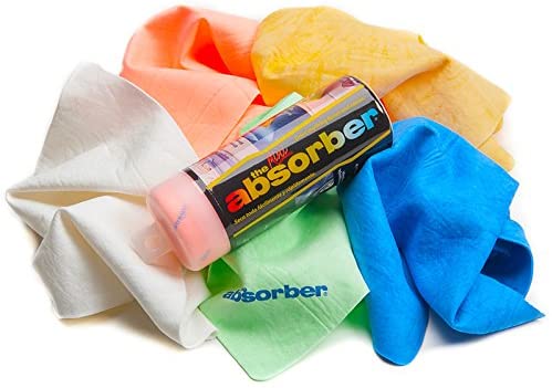 Clean Tools The Mini Absorber Synthetic Drying Chamois, 17" x 13" (Color may vary),assorted