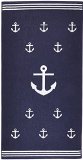 Arus Turkish Terry Cotton Beach Towel Anchor Marine