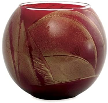 Northern Lights Candles Esque Polished Globe - 4 inch Cranberry