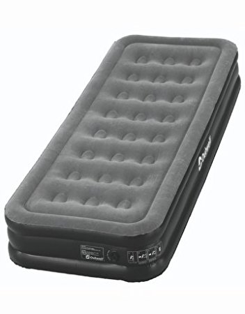 Outwell Flock Excellent Single Air Bed - Black/Grey, 205 x 80 x 30 cm