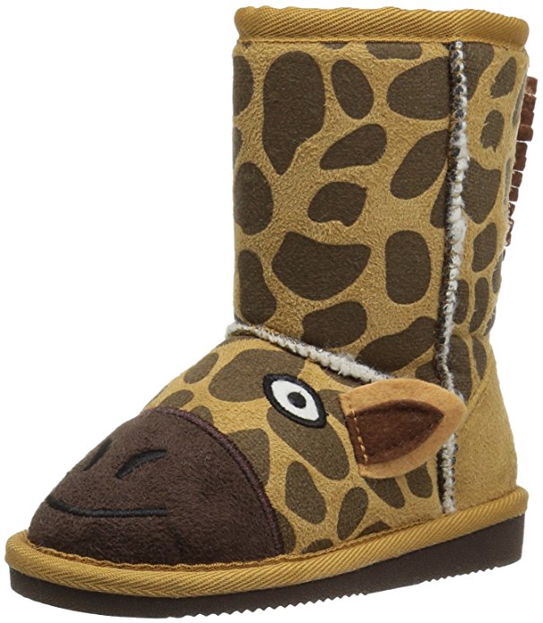 MUK LUKS Kids' Animal Tan Giraffe Pull-On Boot