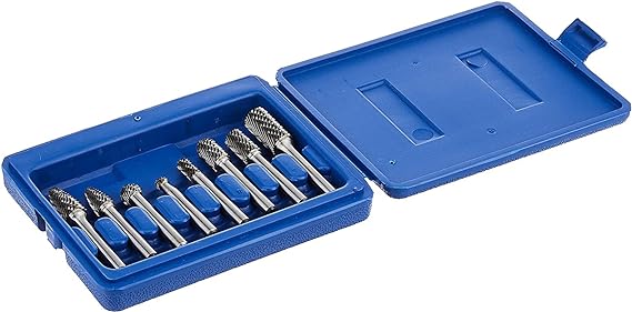 Astro Pneumatic 2181 Double Cut Carbide Rotary Burr Set with 1/4-Inch Shank