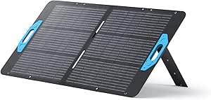 Anker SOLIX PS100 Portable Solar Panel, Kompakte 100W Solaranlage, Kompatibel mit Powerhouse 256Wh, 512Wh und 1229Wh (Nicht im Lieferumfang), Für Camping, Wandern, Stromausfälle, Blue