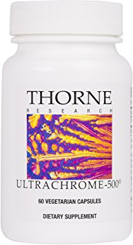 Thorne Research UltraChrome Chromium Complex Supplement 500 mcg, 60 Veg Capsules