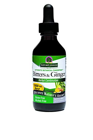 Natures Answer Bitters with Ginger (Promotes Digestion, Alcohol Free, 60ml)