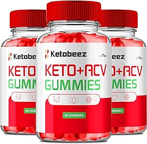 Ketobeez ACV Gummies, Ketobeez ACV Keto Gummies with Apple Cider Vinegar Vitamin B12 Pomegranate Keto Beez Keto ACV Reviews (3 Pack)