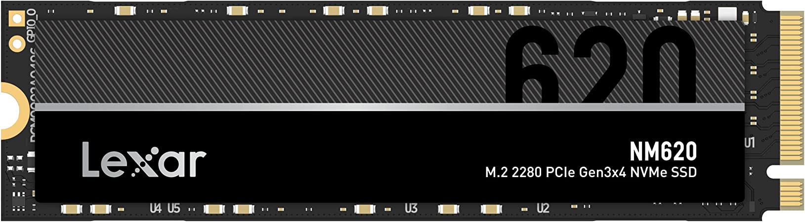 Lexar 2TB NM620 M.2 2280 PCIe Gen3x4 NVMe Internal SSD, Up to 3300MB/s Read (LNM620X002T-RNNNU)