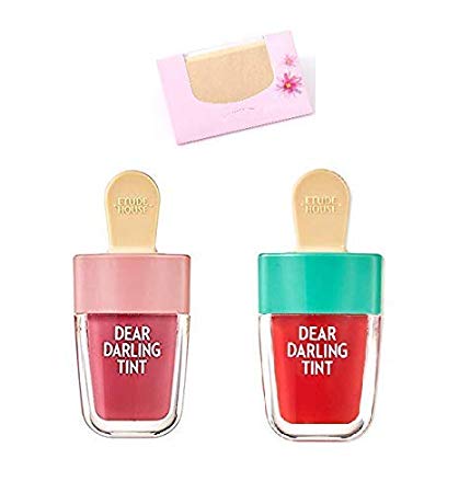 Etude House Dear Darling Water Tint 4.5g 2 Color Set   SoltreeBundle Natural Hemp Paper 50pcs