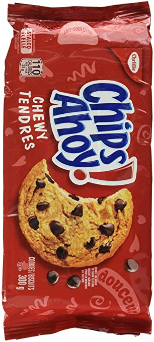 CHIPS AHOY! Chewy Chocolate Chip Cookies, 1 Resealable Pack (300g)