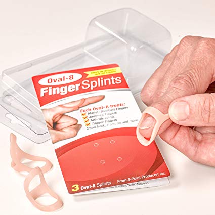 Oval-8 Finger Splint Graduated Set - Sizes 10, 11, 12