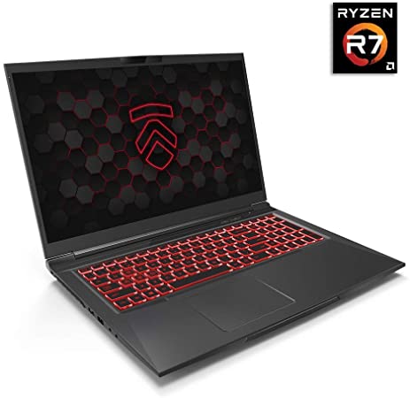 Matrix RP-17 Ultra Performance Gaming Laptop PC: AMD Ryzen 4800H 8-Core CPU NVIDIA GeForce RTX 2060 Graphics 17.3" 144Hz Full HD 512GB NVMe SSD   16GB 3200MHz RAM - Eluktronics Covert Gamer Notebook