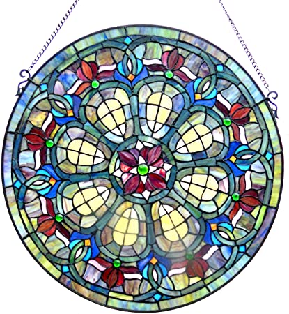 Chloe Glass Window Panel, One Size, Multicolor