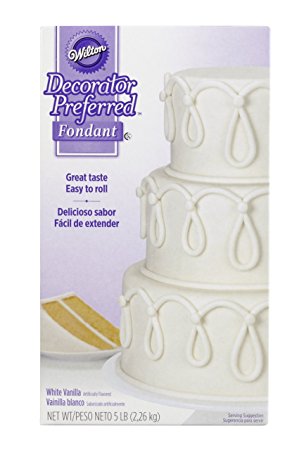 Wilton 710-2300 Decorator Preferred Fondant, 5-Pound, White