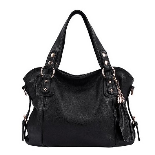 EUBags Womens Stylish Leather Hobo Bags with Tassels Shoulder Bag Handbag