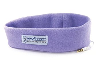 AcousticSheep SleepPhones Classic Sleep Headphones (Lavender, Extra Small)
