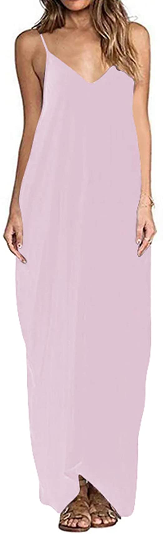ZANZEA Women's Plus Size Maxi Dress Summer Boho Dress Casual Loose Long Dresses Maxi Sundress Beach Coverup