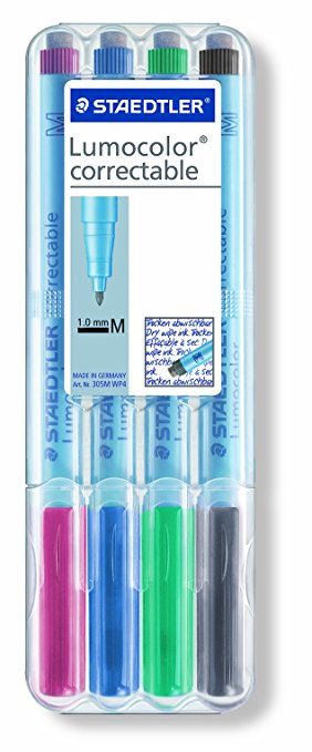 Staedtler Lumocolor correctable Pens, 305MWP4