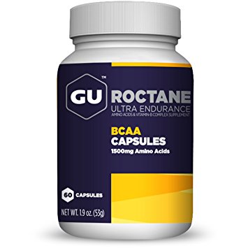 GU Energy Labs Roctane Branch Chain Amino Acid and Vitamin B Exercise Recovery Capsules, 60 Count