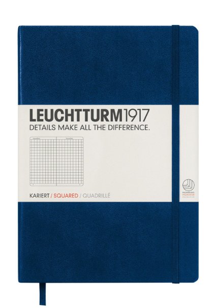 Leuchtturm Notebook A5 Medium Squared Navy