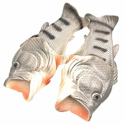 3 Colours Fish slippers Beach Shoes Non-slip Sandals Creative Fish Slippers Men and Women Casual Shoe