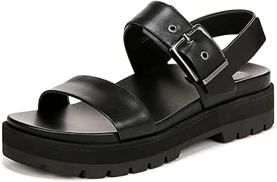 Vionic Women's Onyx Torrance Sandal Comfortable Platform Slingback - Sandals That Includes a Built-in Arch Support Orthotic Footbed that Helps Correct Pronation and Alleviate Heel Pain Size 5-11