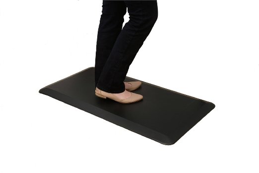Quality 34 Inch Anti Fatigue Mat - 20 x 39 Inches - Great Standing Desk Mat Often Purchased as a Comfort Mat for Kitchens Bathrooms and Workstations
