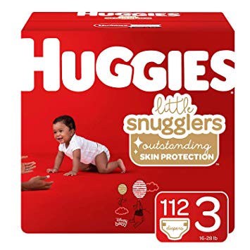 Huggies Little Snugglers Baby Diapers, Size 3, 112 Ct