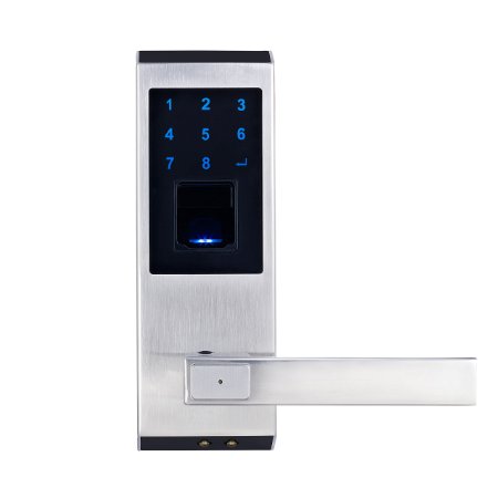 CB-LELEC M400 Security High-sensitivity High-Recognition Rate Keyless Biometric Fingerprint Door Lock, Right-Handed