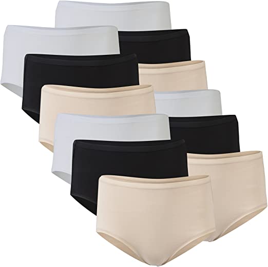 Gildan Women's Cotton Brief Panties, 12 Pairs