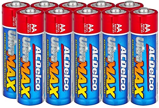 ACDelco AA Batteries UltraMAX Premium Alkaline Battery, 10-Count