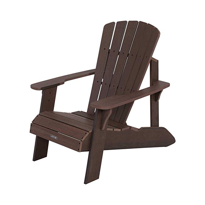 Lifetime 60289 Adirondack Chair, Rustic Brown