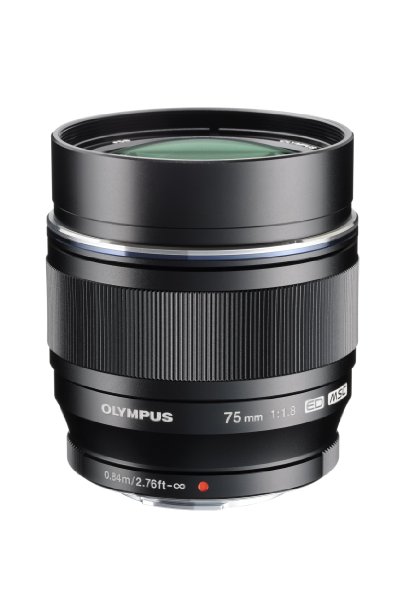 Olympus MZUIKO DIGITAL ED 75mm f18 Black Lens for Olympus and Panasonic Micro 43 Cameras