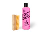 Pink Miracle Bottle - Shoe Cleaner - and Fabric Cleaner Solution With Free BONUS Brush - Works on Leather Whites Nubuck Golf Shoes Basketball Shoes Boots Sandals Home and Car Upholstery - NON TOXIC