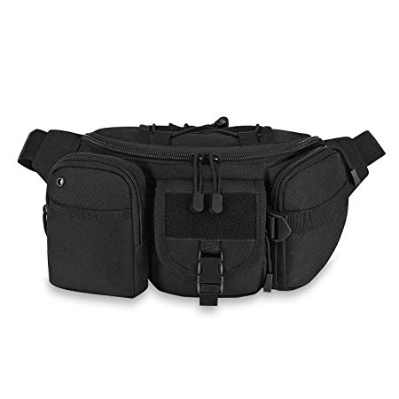 Barbarians Tactical Fanny Pack Military MOLLE Waist Pack Bag with Tactical Pouch