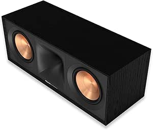 Klipsch R-50C Black (unità) - Altoparlante centrale nero per Home Cinema - 100W/400W - 8 Ohm