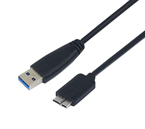 KINGZER USB 3.0 A to Micro B SuperSpeed Cable for External Hard Drives - (45cm -1.5 Foot - 0.45M)