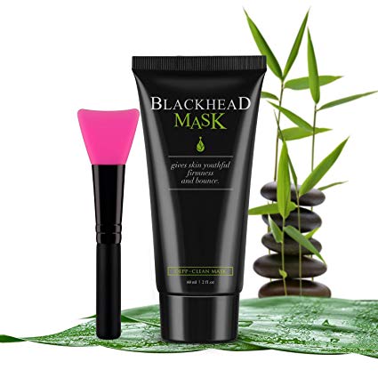Peel Off Mask Blackhead Remover Mask Activated Charcoal Mask Deep Cleansing Acne Pore Cleaner with Brush Kit
