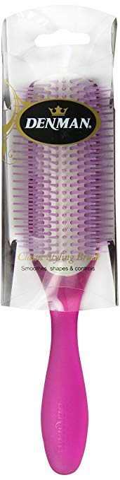 Denman Translucent Red Large Styling Hair Brush