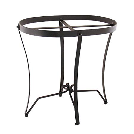 Achla Designs Wrought Iron Plant and Tub Stand, Oval