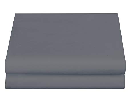 Cathay Luxury Silky Soft Polyester Single Fitted Sheet, King Size, Gray
