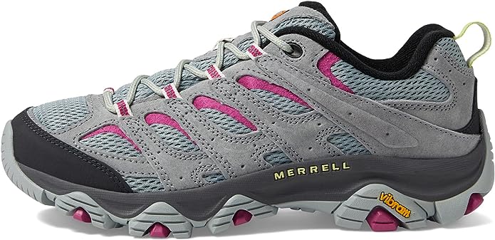 Merrell Women's Moab 3-Monument/Fuchsia Low-top