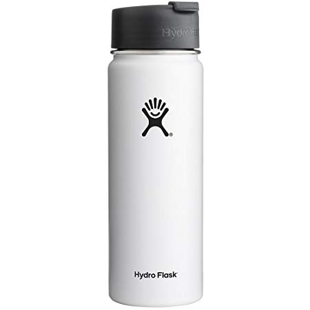 Hydro Flask Double Wall Vacuum Insulated Stainless Steel Water Bottle/Travel Coffee Mug, Wide Mouth with BPA Free Hydro Flip Cap