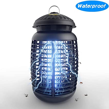 Dekugaa Bug Zapper Waterproof Outdoor/Indoor - Insects Killer - Fly Trap Outdoor Patio,4200V High Powered Electric Mosquito Killer，Mosquito Attractant Trap，UVA Mosquito Lamp Bulb