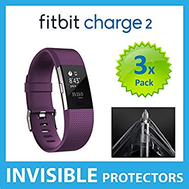 Fitbit Charge 2 HR Screen Protector (PACK of 3) SmartWatch Screen Protectors with Military Grade Protection Exclusive to ACE CASE
