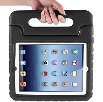 i-Blason ArmorBox Kido Series Light Weight Super Protection Convertable Stand Cover Case for Apple iPad 4 iPad 4G iPad 4th Generation iPad with Retina Display iPad 2, The New iPad 3 (Black)