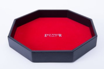 Heavy Duty 11.5 Inch Dice Tray - Wooden Frame with Heavy Duty Leatherette Wrap and Velvet Rolling Surface