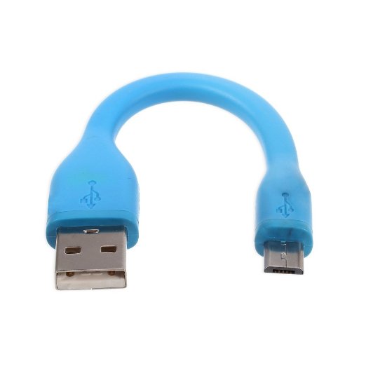 For Android Esorun Micro USB Charging Cable- 49 Inch - Short Bendy and Durable Perfect for Android Phones External Battery Chargers Power Banks and Portable Power Packs Blue