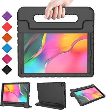 BMOUO Kids Case for Samsung Galaxy Tab A 10.1 (2019) SM-T510/T515, Shockproof Light Weight Protective Handle Stand Kids Case for Galaxy Tab A 10.1 Inch 2019 Release SM-T510/T515 - Black