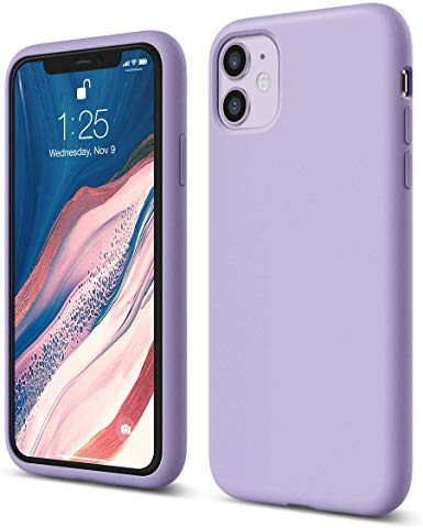 elago Liquid Silicone Gel Rubber Shockproof Case Compatible with Apple iPhone 11 (6.1") - Premium Silicone, Full Body Protection : 3 Layer Structure, Raised Lip for Screen & Camera (Lavender)